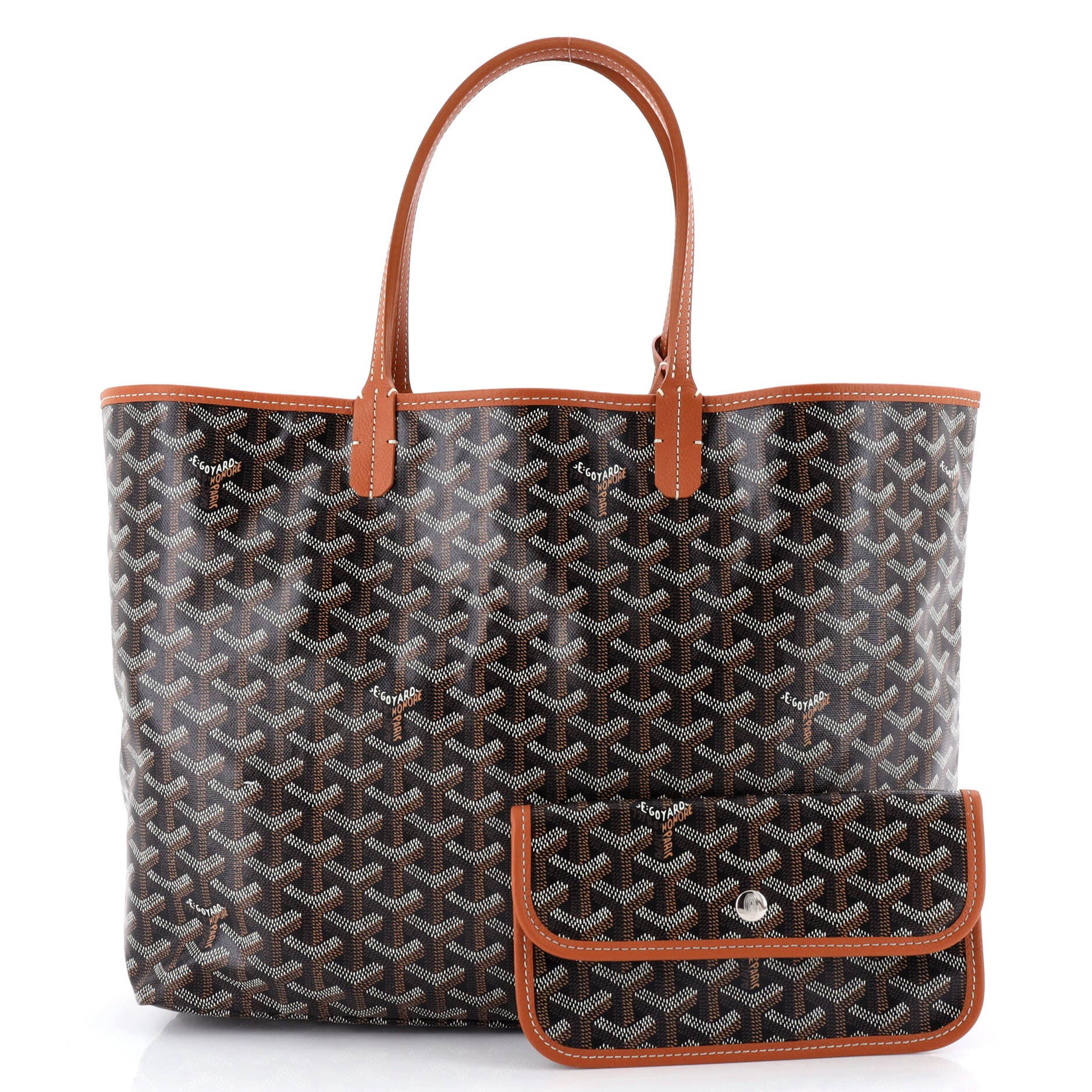 Pre-Owned Goyard Saint Louis Tote Coated Canvas PM, Alternate, color, 
