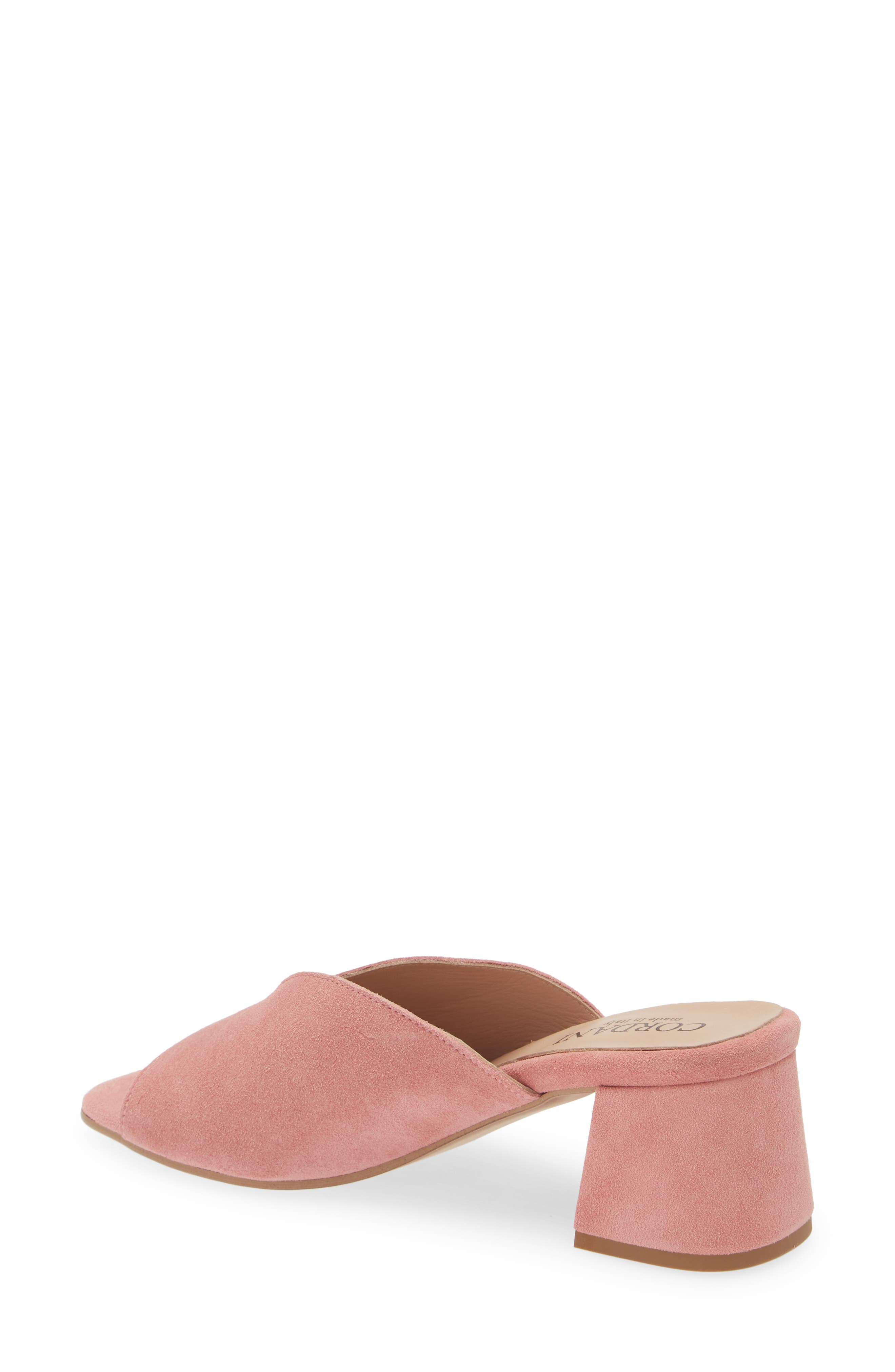 Pollie Slide Sandal, Alternate, color, ROSE SUEDE