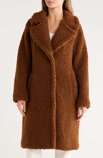 Lucky Brand Missy Faux Shearling Coat