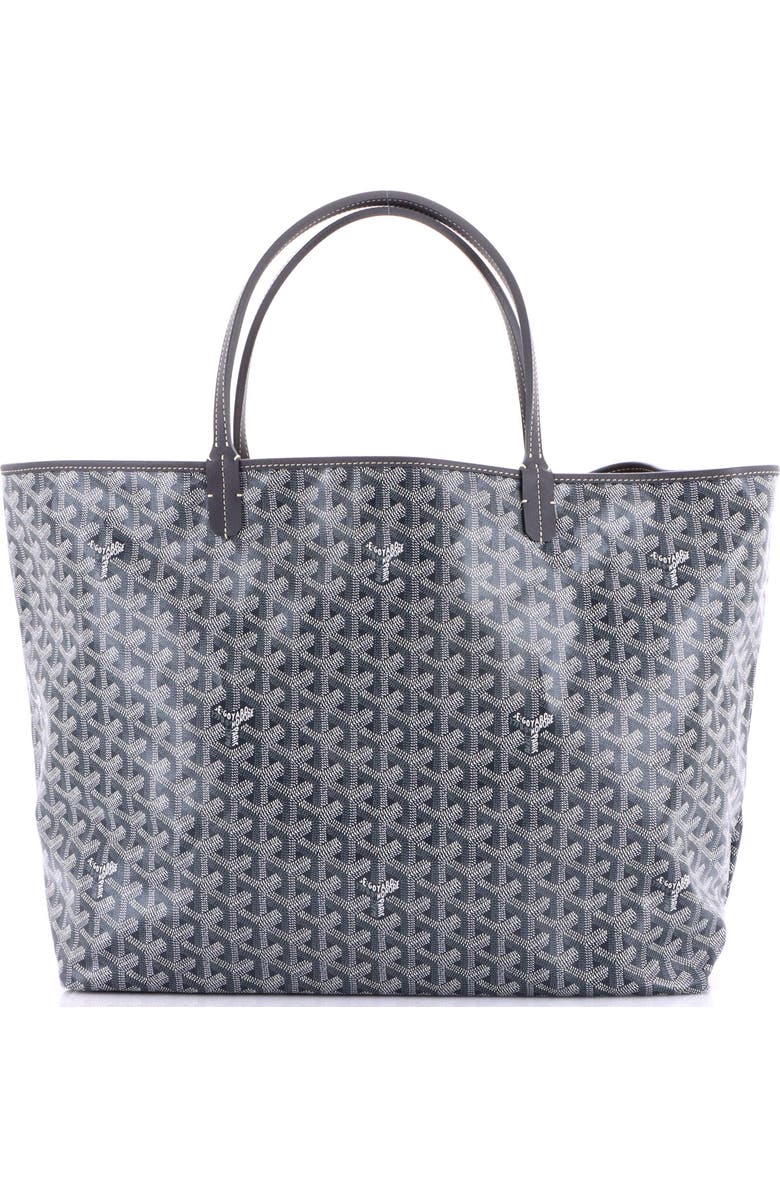 Pre-Owned Goyard Saint Louis Tote Coated Canvas GM, Main, color, Gray