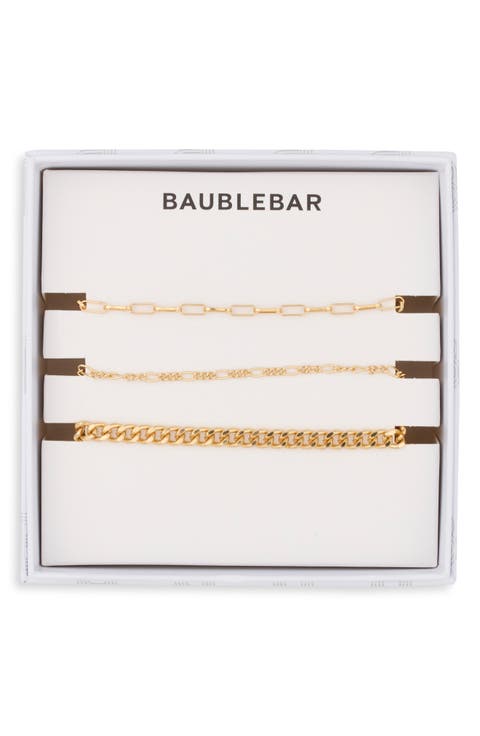 Just Add Gold Set of 3 Assorted Bracelets
