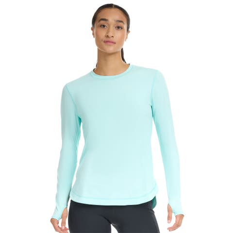 Women's Long Sleeve Sun and UV Protection Relaxed Scallop Top