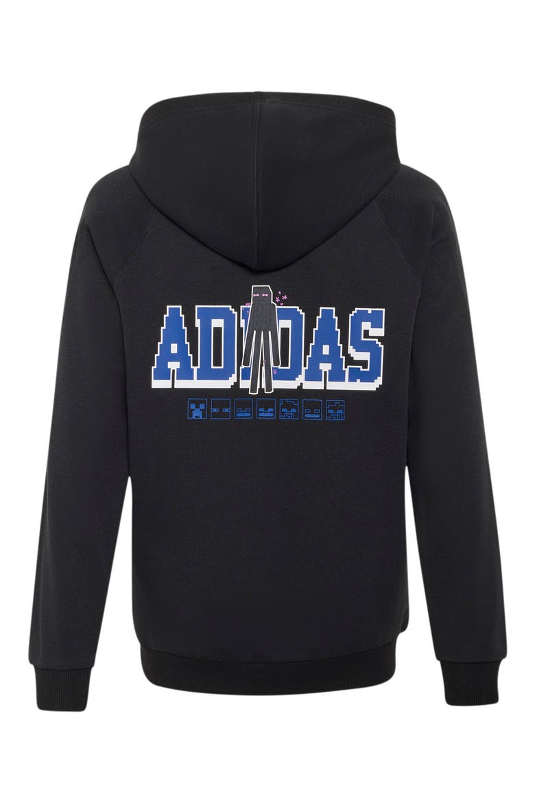 x Minecraft Kids' Hoodie, Alternate, color, BLACK/ WHITE