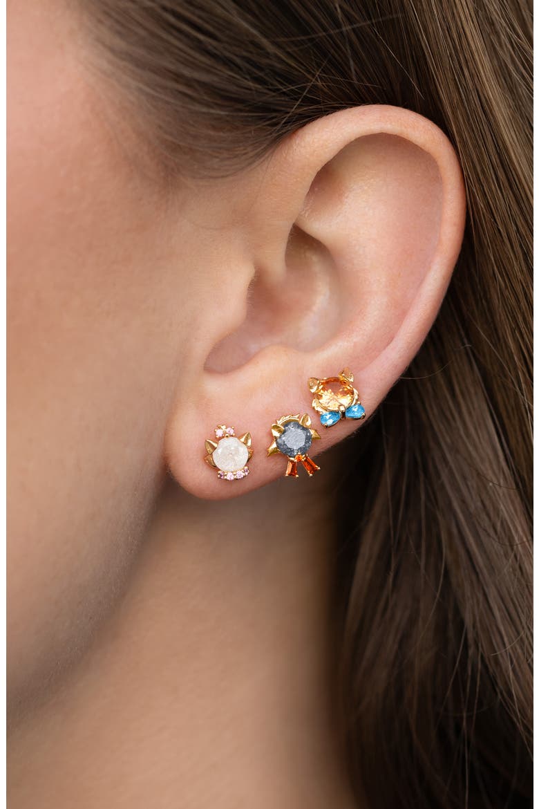 Disney The Aristocats Stud Earrings Set, Alternate, color, GOLD