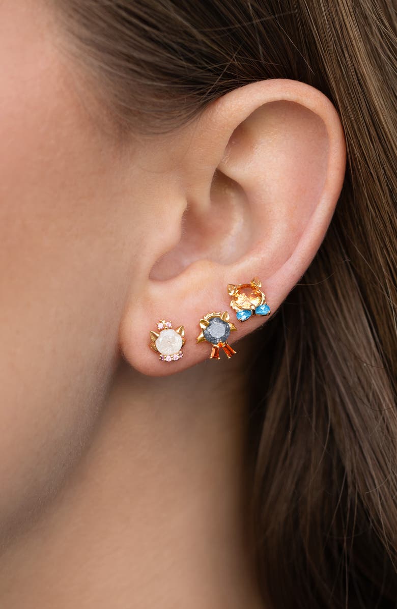 Girls Crew Disney The Aristocats Stud Earrings Set, Alternate, color, Gold