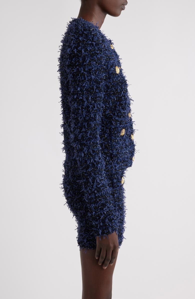 Balmain Four-Pocket Tweed Jacket, Alternate, color, 