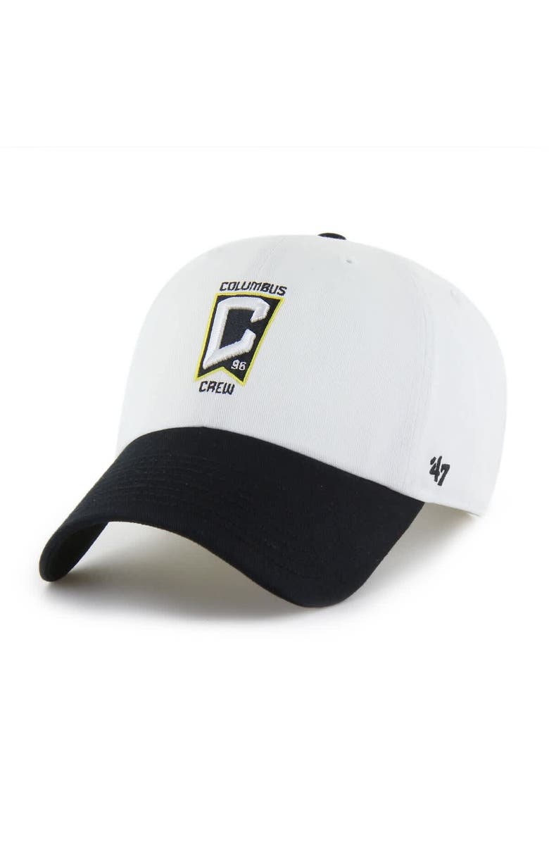 '47 Men's '47  White Columbus Crew Two-Tone Clean Up Adjustable Hat, Main, color, White