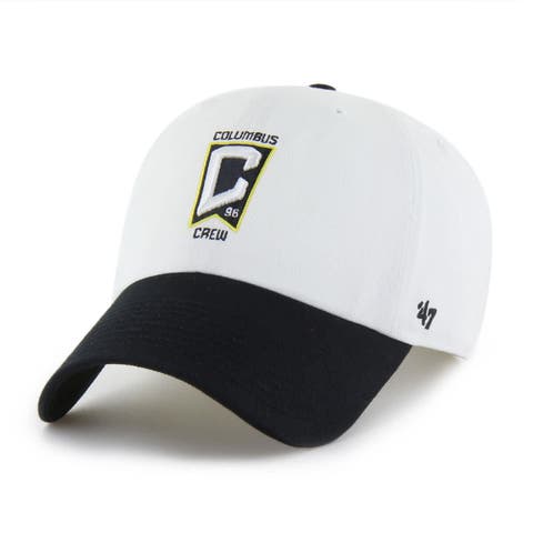 Men's '47  White Columbus Crew Two-Tone Clean Up Adjustable Hat
