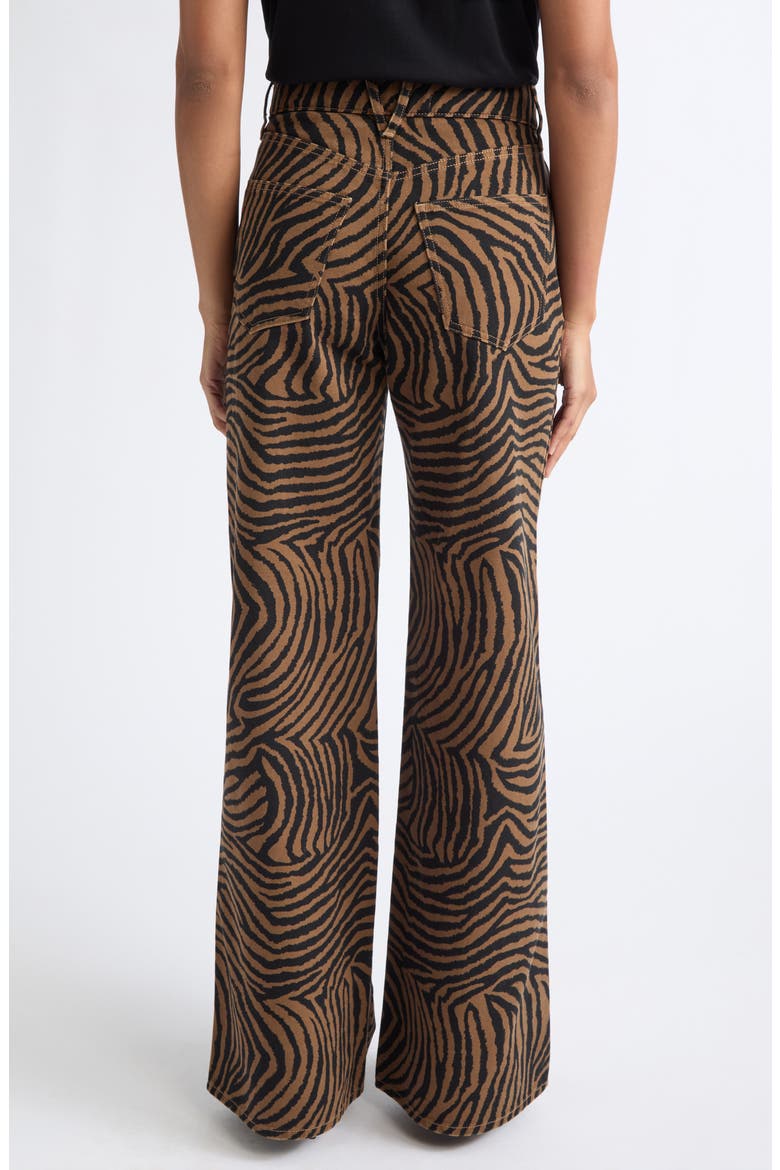 Kasey Wide Leg Jeans, Alternate, color, OCHRE BLACK