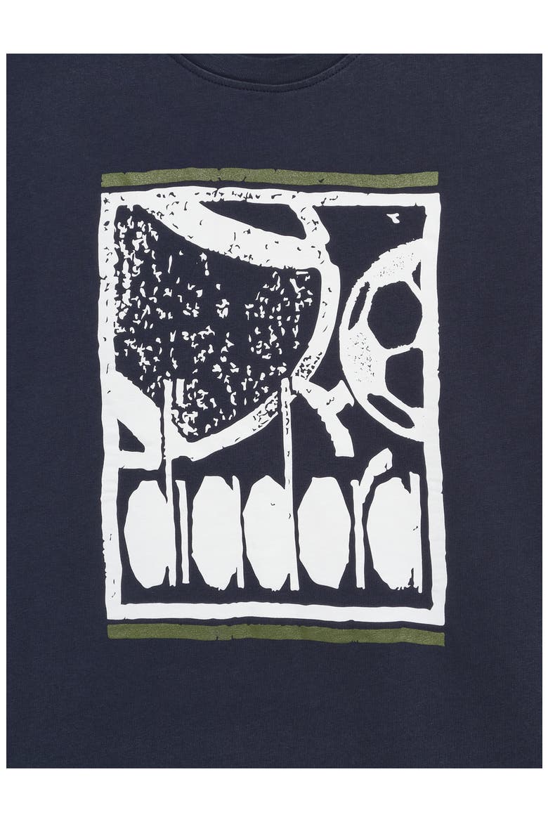 Legacy I Cotton Graphic T-Shirt, Alternate, color, BLUE DENIM