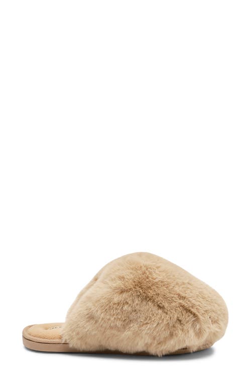 Free People Snowball Faux Fur Slipper In Brown