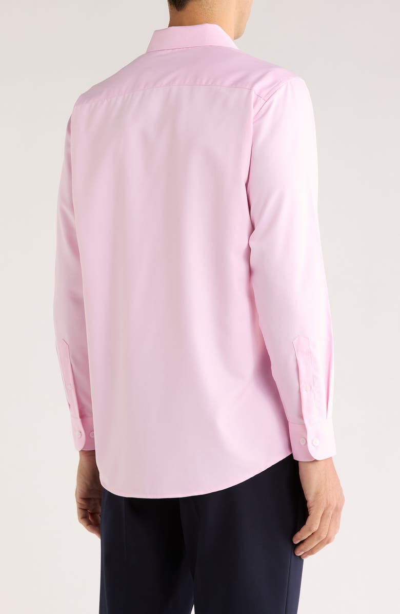 TOM BAINE Stripe Jacquard Button-Up Shirt, Alternate, color, Pink