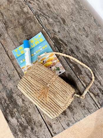 Camaya Crochet Raffia Shoulder Bag