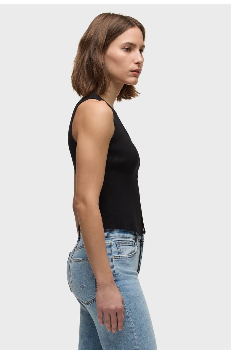 Hudson Jeans sleeveless v-neck sweater, Alternate, color, Black