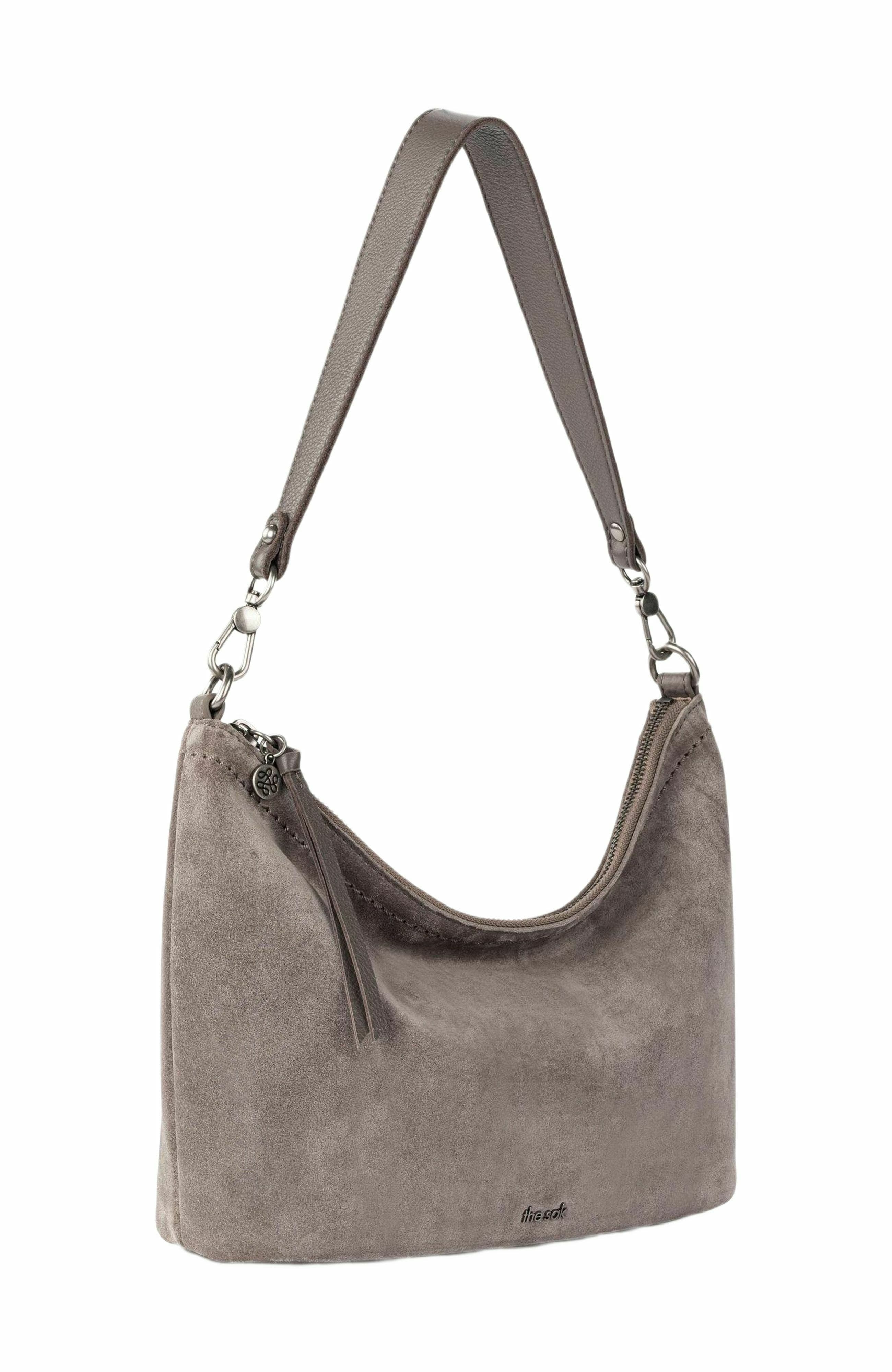 The Sak Jasmine Small Hobo, Alternate, color, Mushroom Suede