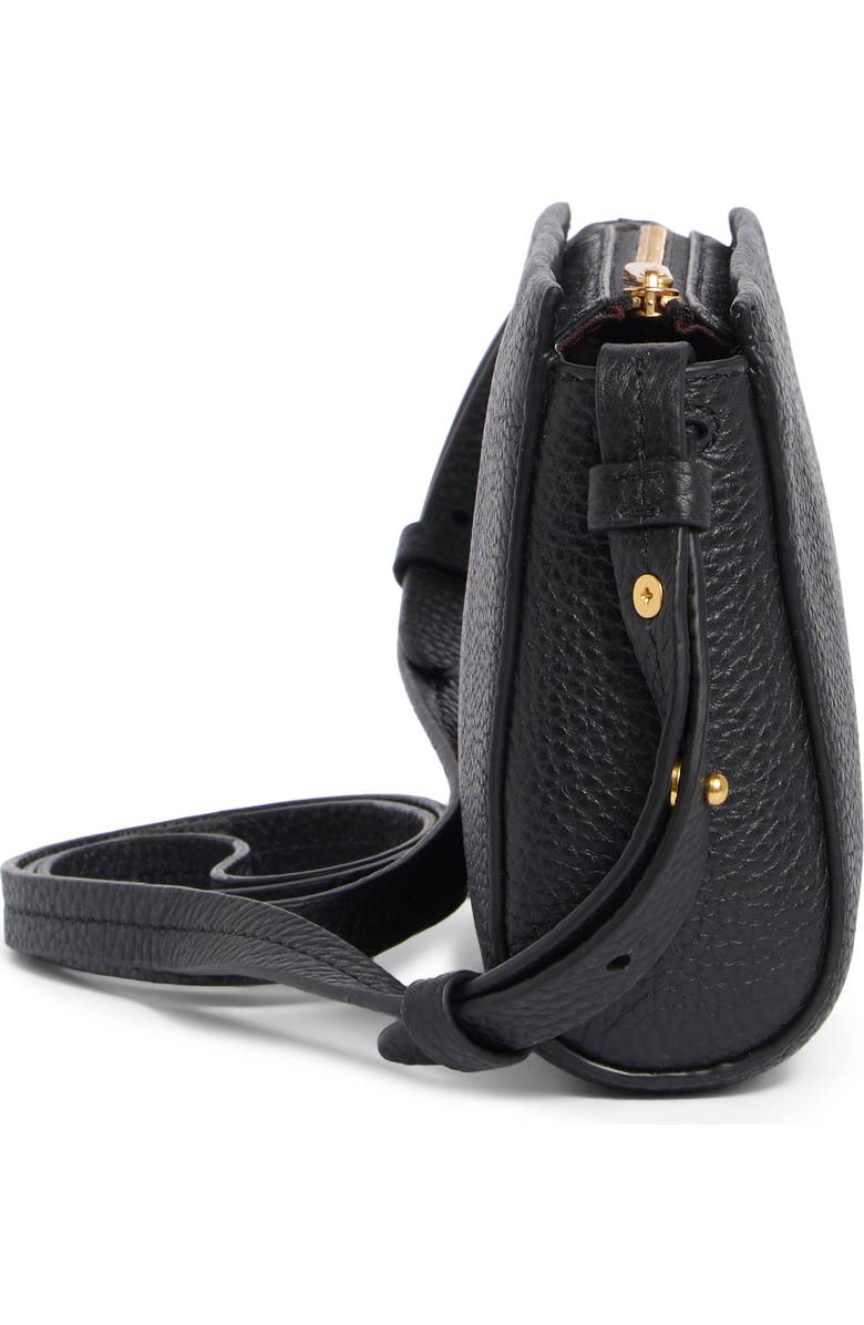 Vince Smyrna Top Zip Crossbody Bag, Alternate, color, Black