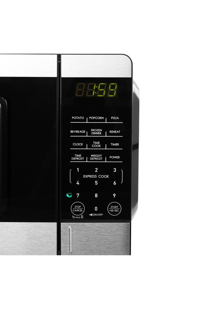 Galanz 0.9 cu ft 900W Countertop Microwave Oven in Black with One Touch Express Cooking, Alternate, color, Black