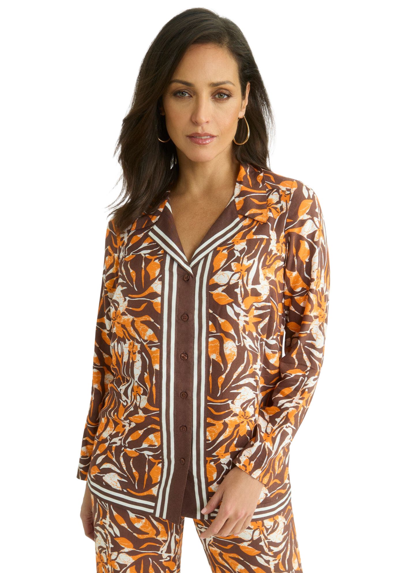Button Front Rayon Shirt