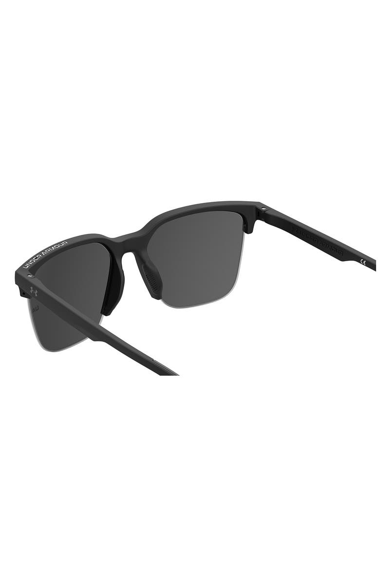 55mm Square Sunglasses, Alternate, color, MATTE BLACK GREY