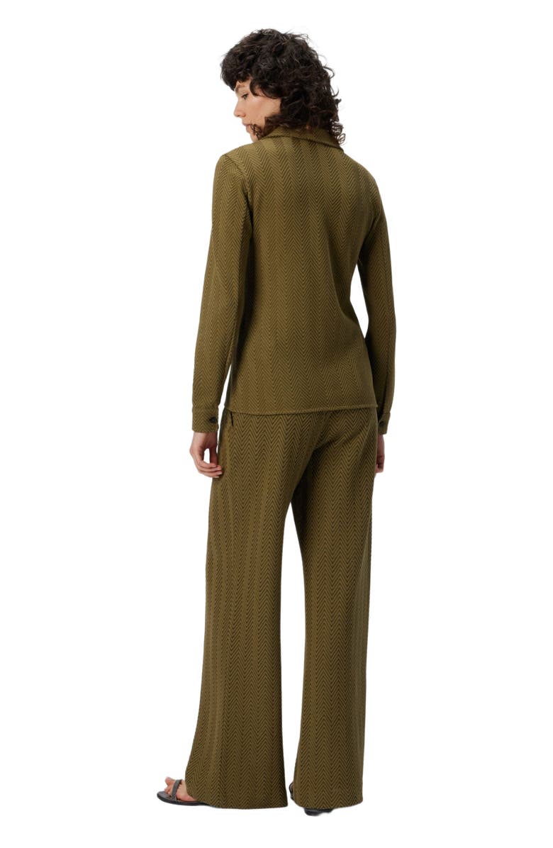 Missoni Slim Shirt With Zigzag Pattern, Alternate, color, Green