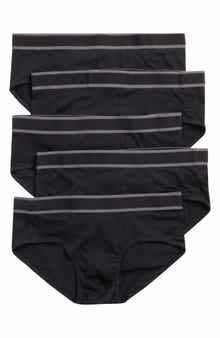 NORDSTROM RACK 5-Pack Modern Cut Stretch Cotton Briefs
