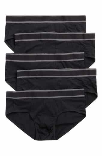 NORDSTROM RACK 5-Pack Modern Cut Stretch Cotton Briefs