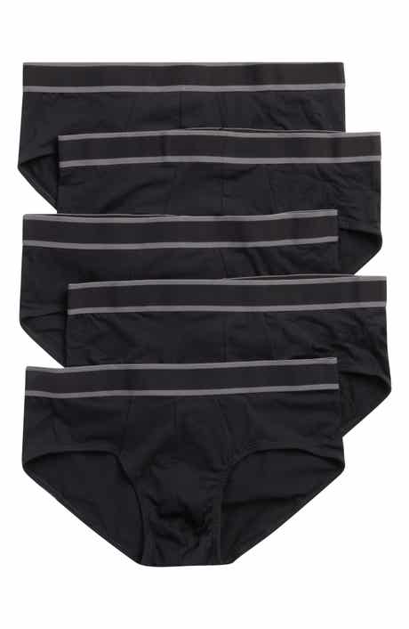 NORDSTROM RACK 5-Pack Modern Cut Stretch Cotton Briefs