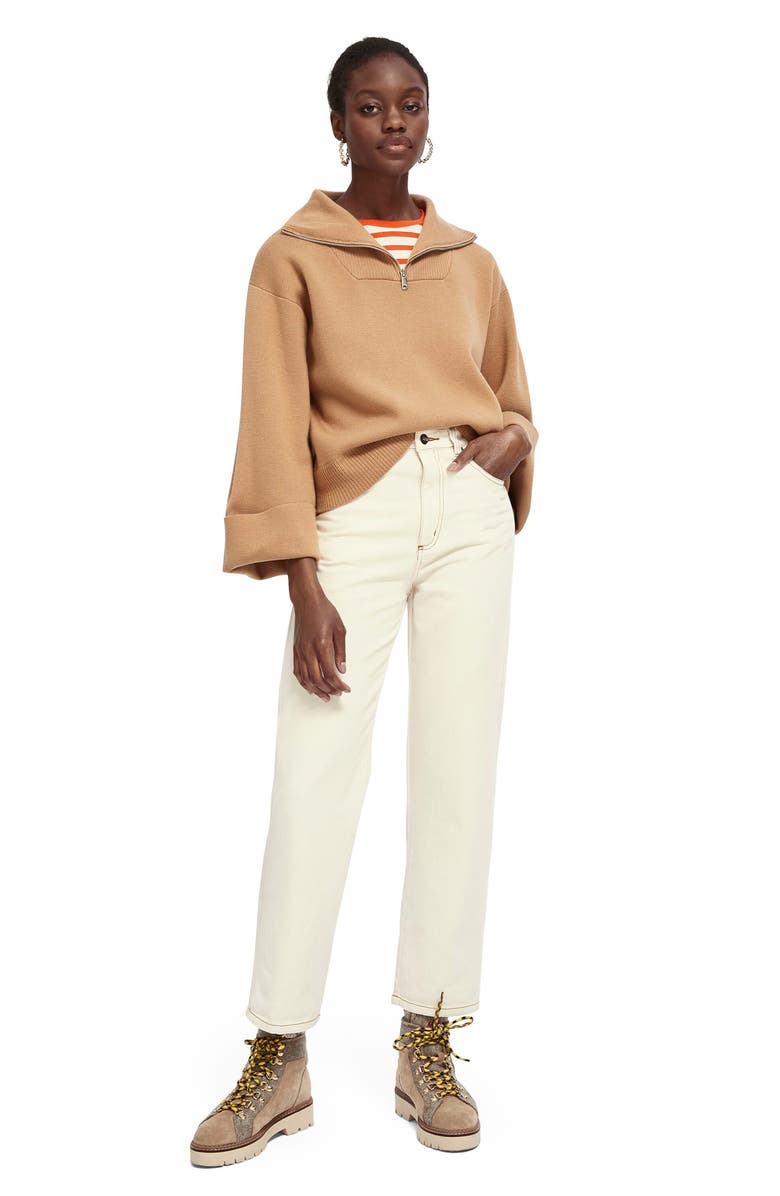 Scotch & Soda Wool Blend Anorak Sweater, Alternate, color,