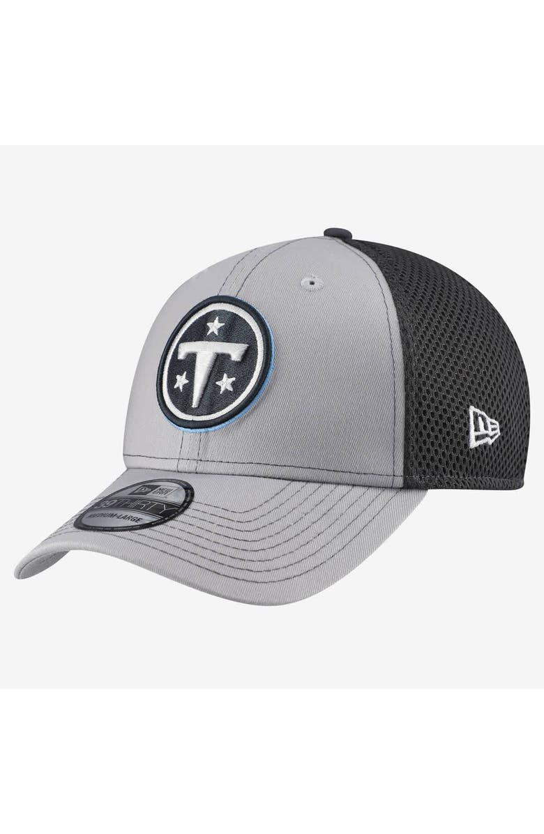 New Era Men's New Era Gray Tennessee Titans Grayed Out Neo 39THIRTY Flex Hat, Main, color, Gray