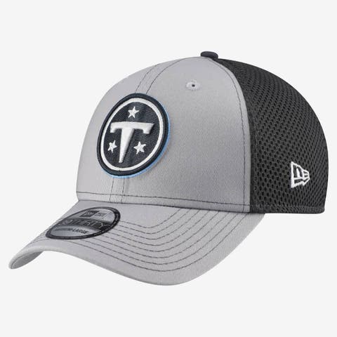 Men's New Era  Gray Tennessee Titans Grayed Out Neo 39THIRTY Flex Hat