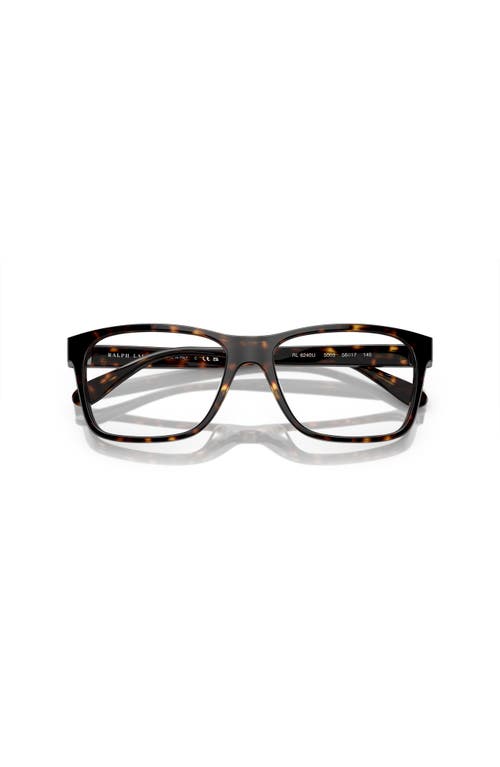 Ralph Lauren 54mm Rectangle Optical Glasses In Brown