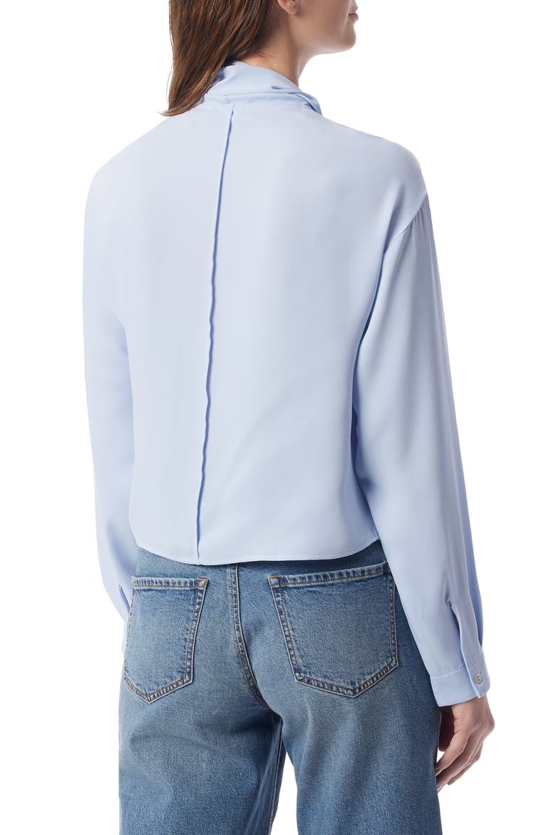Soraya Scarf Neck Top, Alternate, color, BRUNNERA BLUE