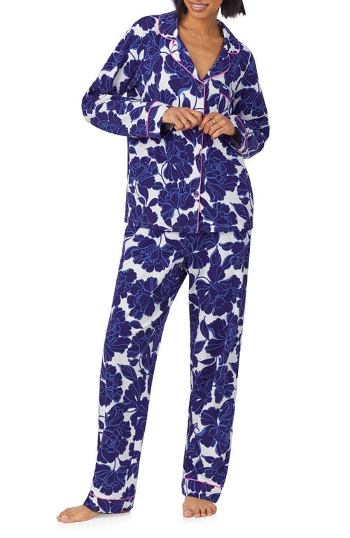 Shop Bedhead Pajamas Print Stretch Jersey Pajamas In Isabella Flora