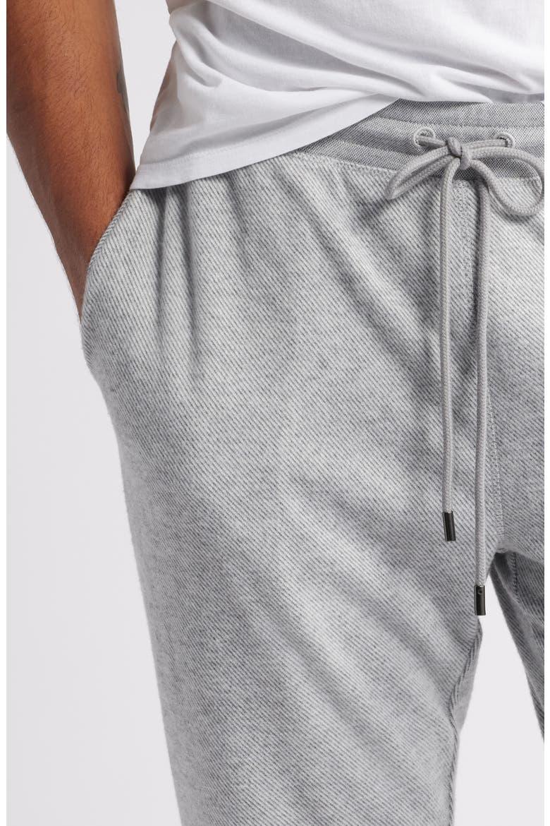 Brushed Twill Pajama Joggers, Alternate, color, GREY