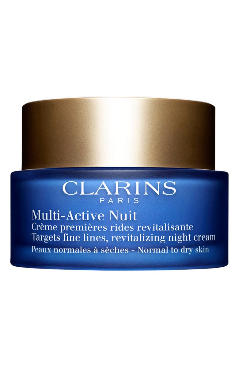 Clarins Multi-Active Anti-Aging Night Moisturizer for Glowing Skin, Dry Skin, Main, color, 