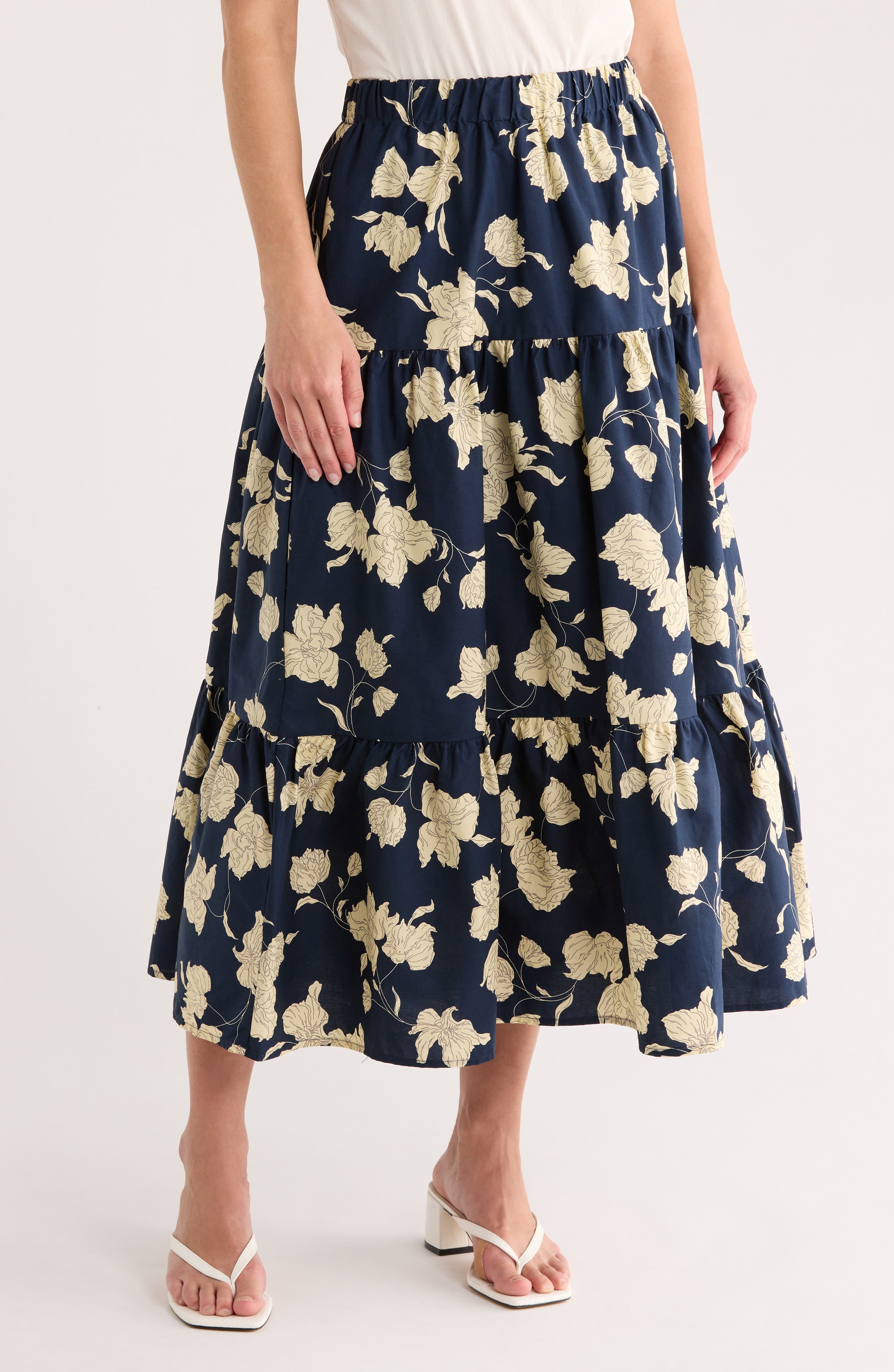 Sanctuary Tiered Poplin Skirt