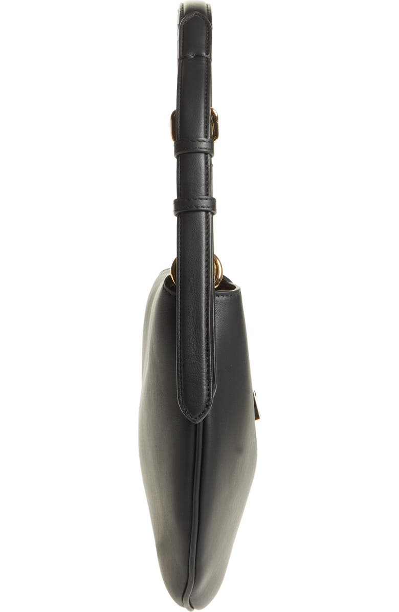 Fendi Small Croissant Leather Hobo, Alternate, color,