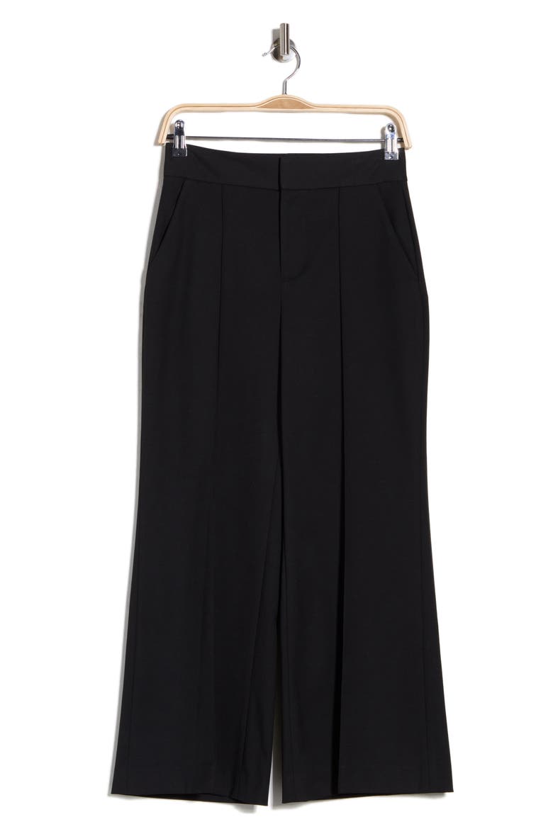 Dylan High Waist Ankle Wide Leg Pants, Alternate, color, BLACK