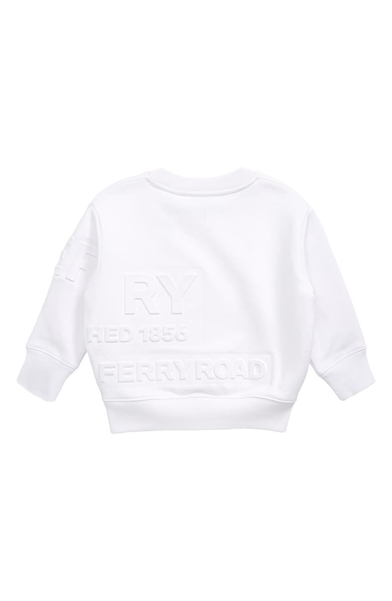 Burberry Kids' Alven Embossed Horseferry Logo Sweatshirt, Alternate, color, 