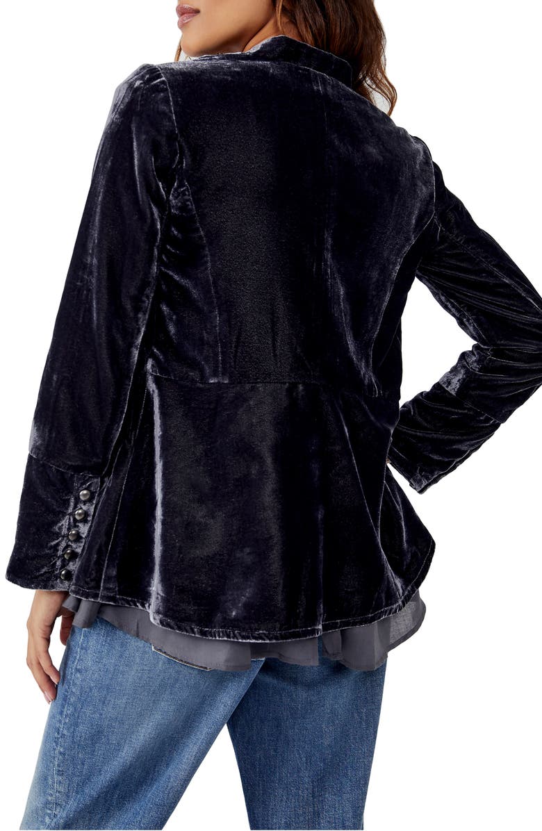 Free People Faye Velvet Jacket, Alternate, color, 