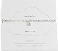 Estella Bartlett Sienna Cubic Zirconia Star Beaded Stretch Bracelet