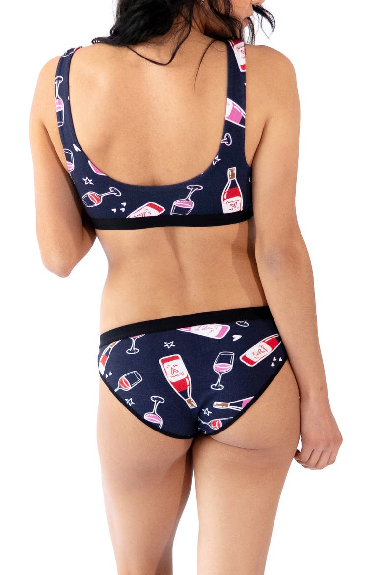 Vino Bralette & Bikini Brief Set, Alternate, color, VINO