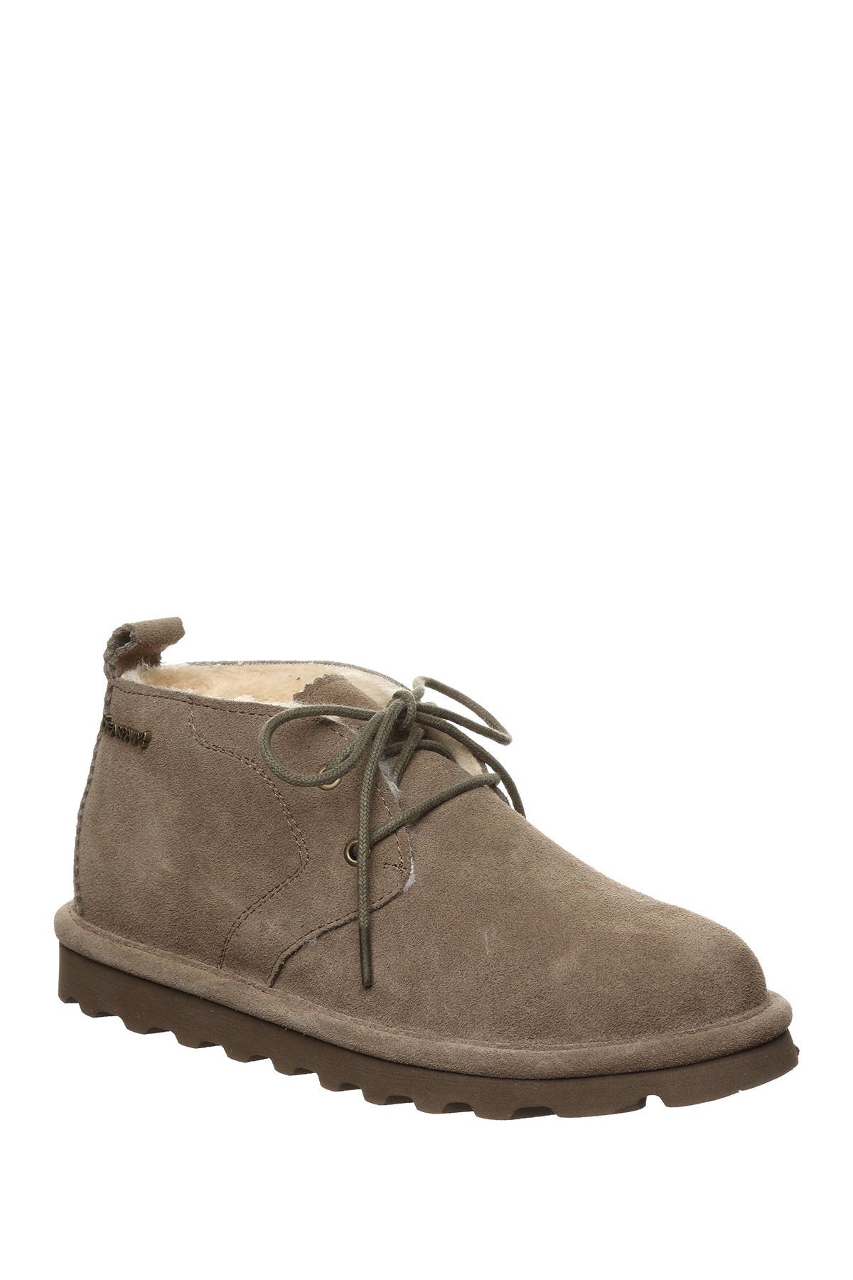 Skye Genuine Shearling Lined Suede Chukka Boot, Main, color, SEAL BROWN