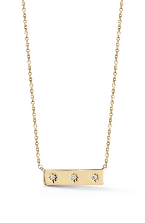 Cynthia Rose Starburst Mini Bar Necklace