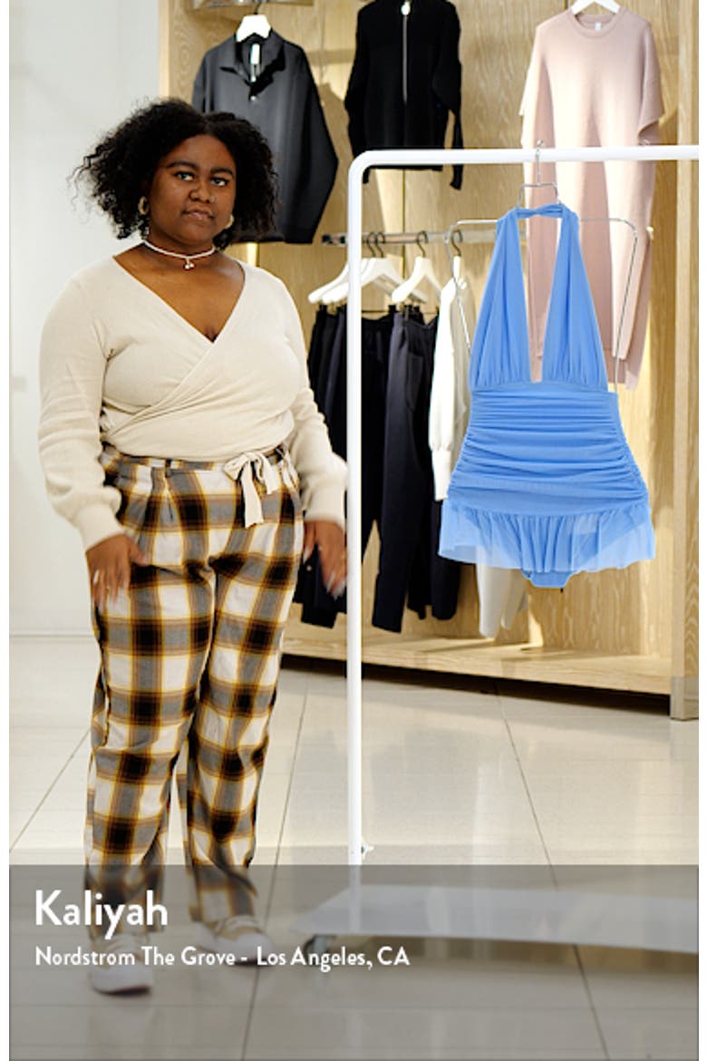Ruched Halter Neck Swimdress video