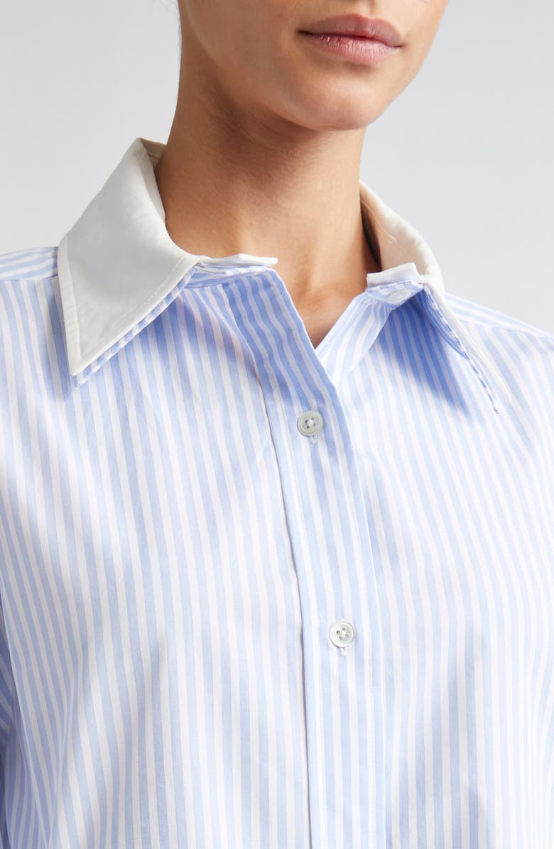 MONSE Cascade Front Stripe Button-Up Shirt, Alternate, color,