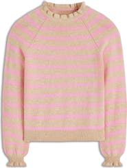 Boden Fae Fair Isle Ruffle Trim Sweater