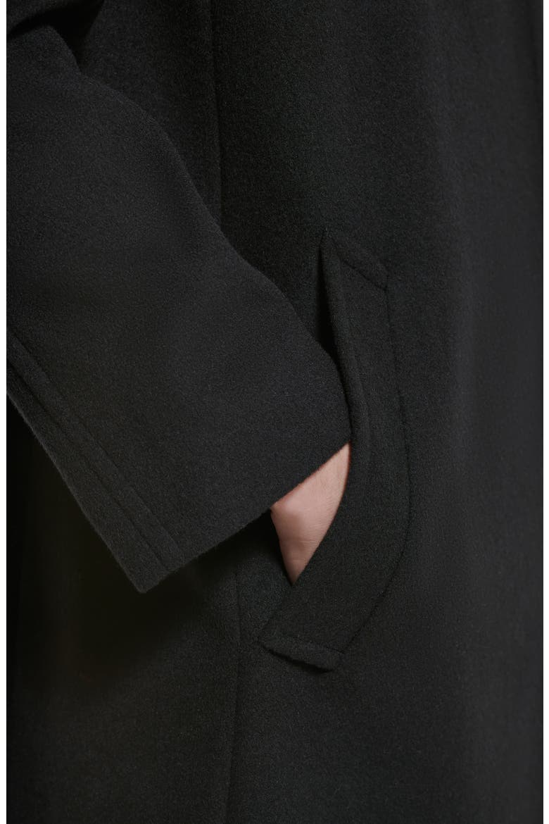 Stand Collar Coat, Alternate, color, BLACK
