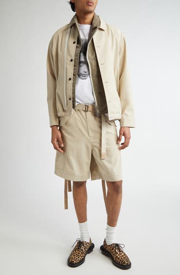 Sacai Mixed Media Jacket | Nordstrom