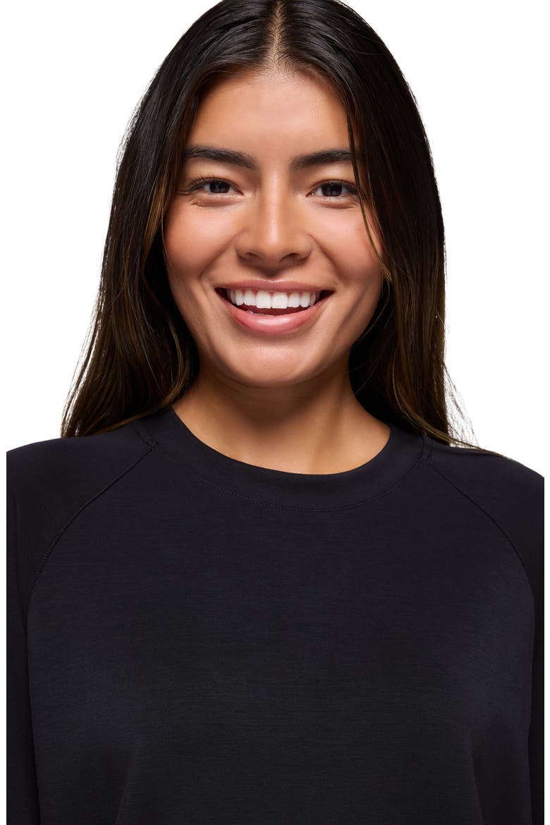 Shea Crewneck Sweatshirt, Alternate, color, BLACK